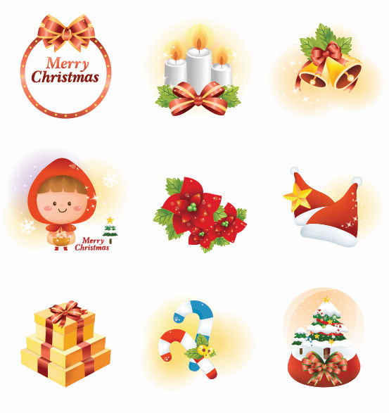 free vector Vector Christmas Icon Set